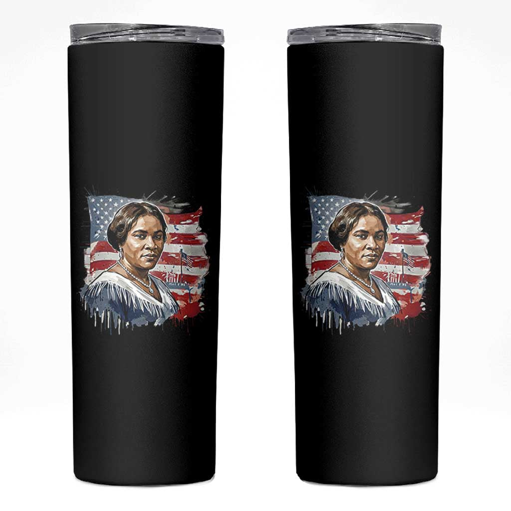Madam CJ Walker Patriotic Skinny Tumbler Strong Black Woman Leader - Wonder Print Shop