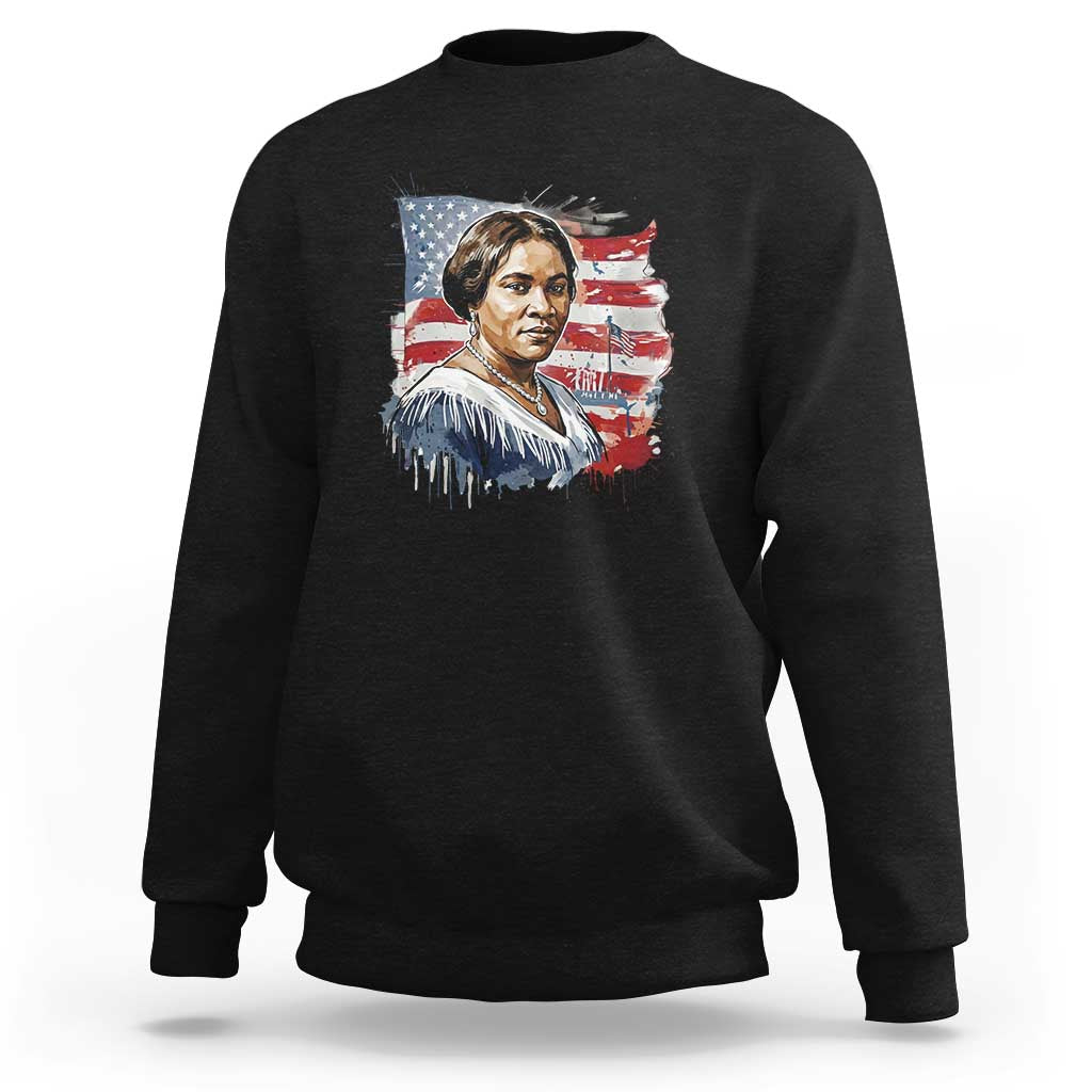Madam CJ Walker Patriotic Sweatshirt Strong Black Woman Leader - Wonder Print Shop