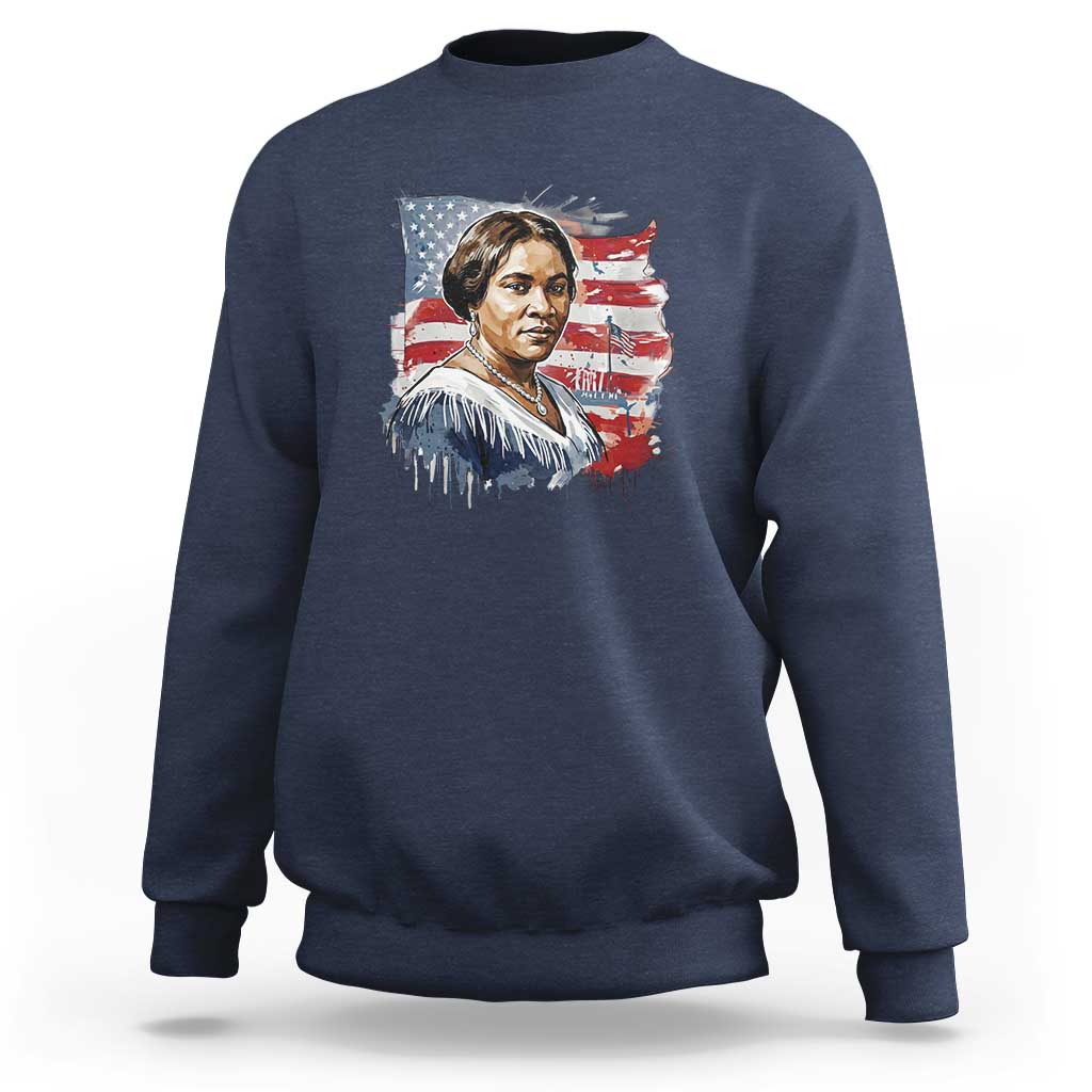 Madam CJ Walker Patriotic Sweatshirt Strong Black Woman Leader - Wonder Print Shop