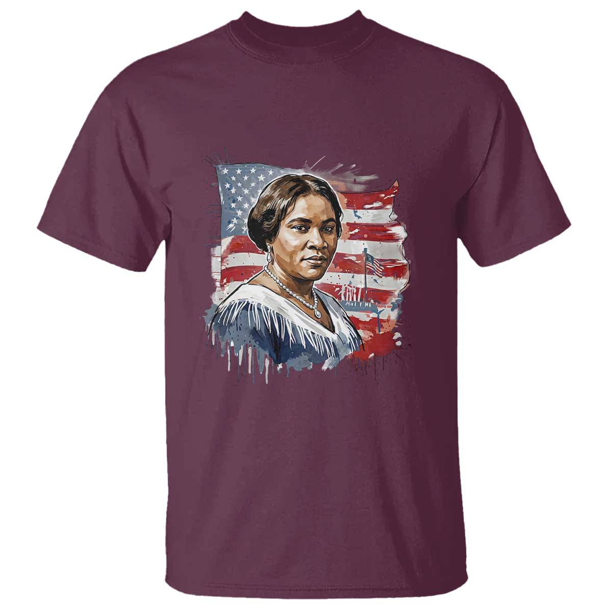 Madam CJ Walker Patriotic T Shirt Strong Black Woman Leader - Wonder Print Shop