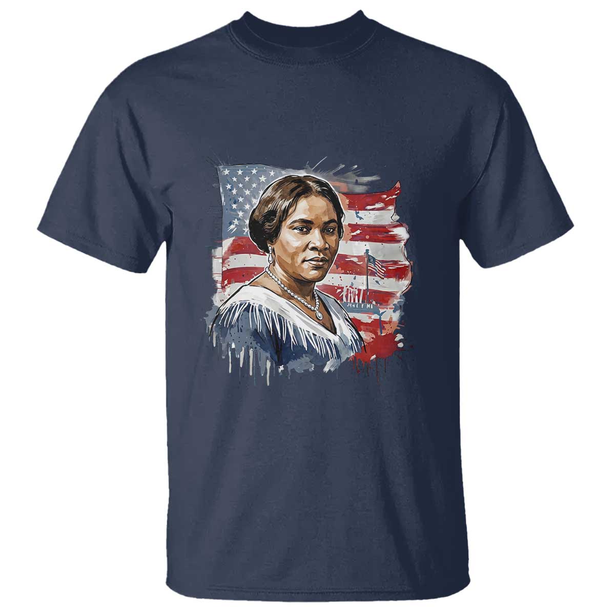 Madam CJ Walker Patriotic T Shirt Strong Black Woman Leader - Wonder Print Shop