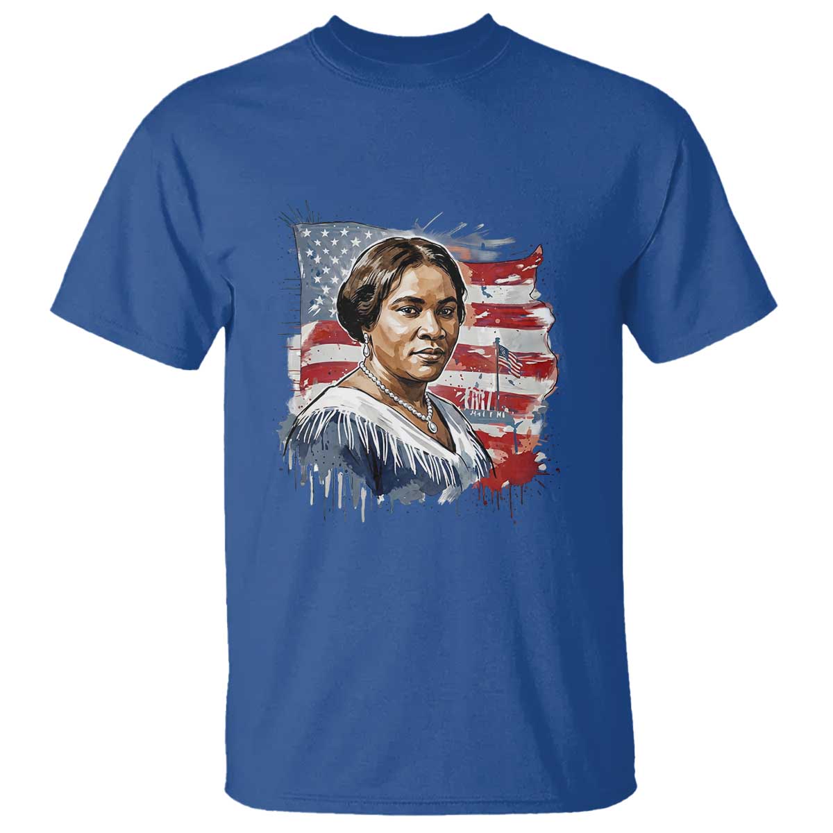 Madam CJ Walker Patriotic T Shirt Strong Black Woman Leader - Wonder Print Shop