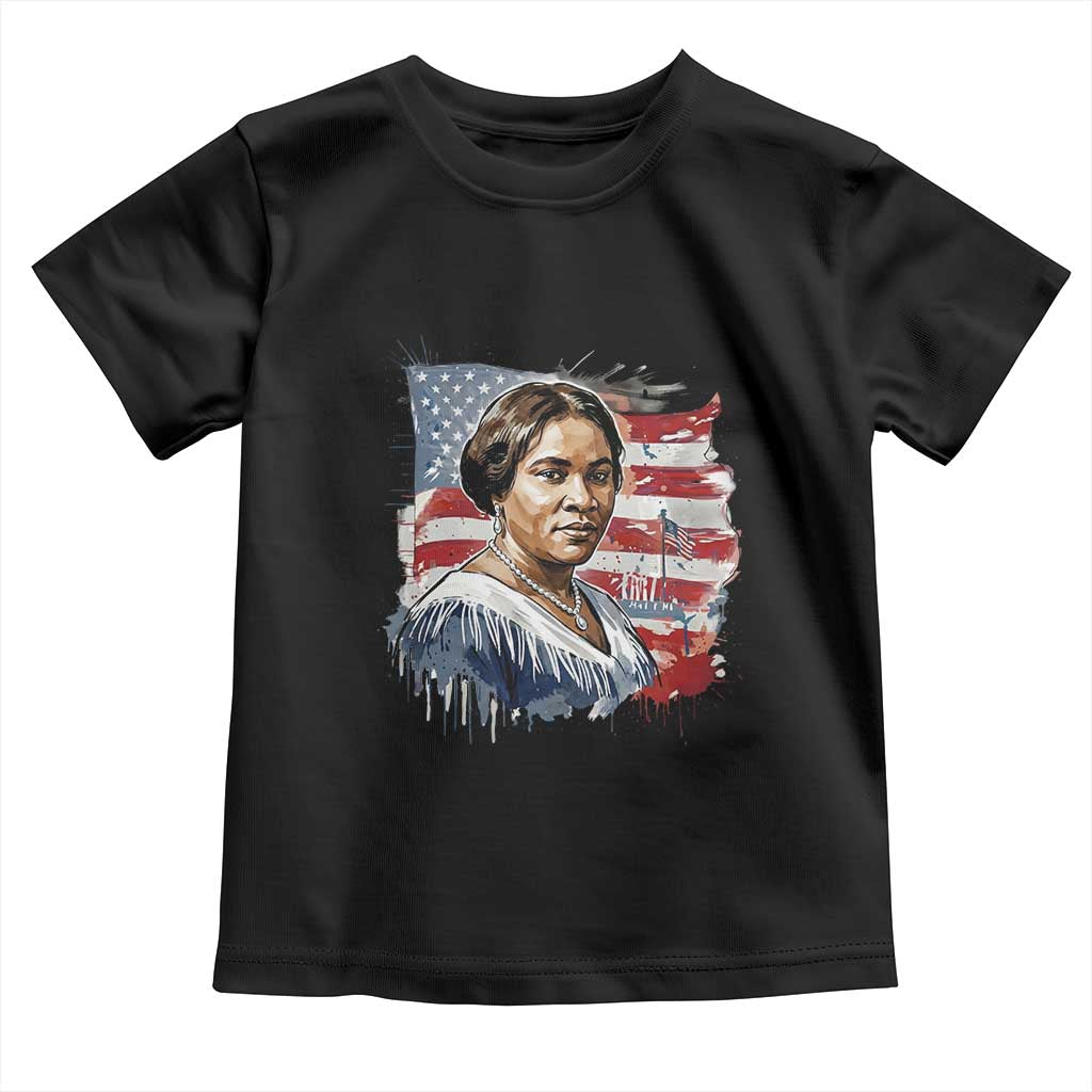 Madam CJ Walker Patriotic Toddler T Shirt Strong Black Woman Leader - Wonder Print Shop