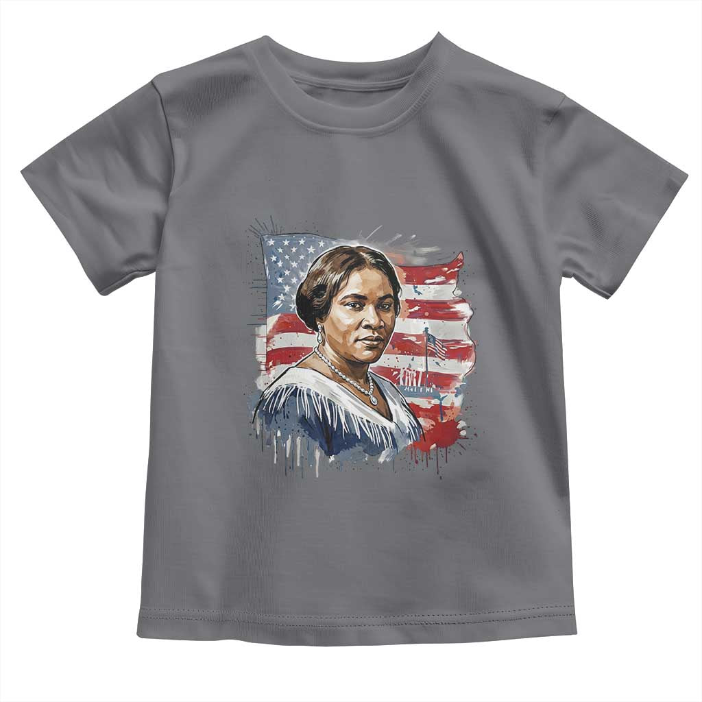 Madam CJ Walker Patriotic Toddler T Shirt Strong Black Woman Leader - Wonder Print Shop