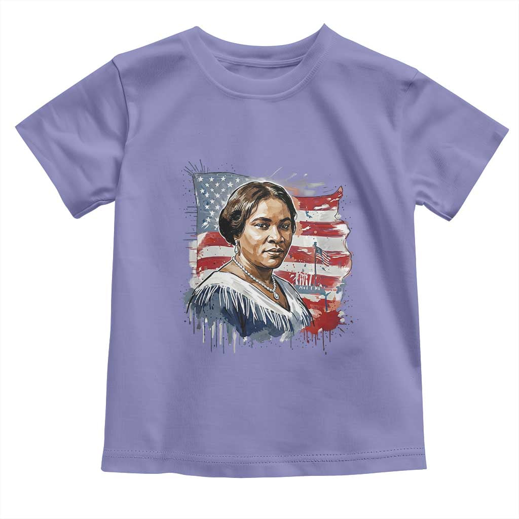 Madam CJ Walker Patriotic Toddler T Shirt Strong Black Woman Leader - Wonder Print Shop