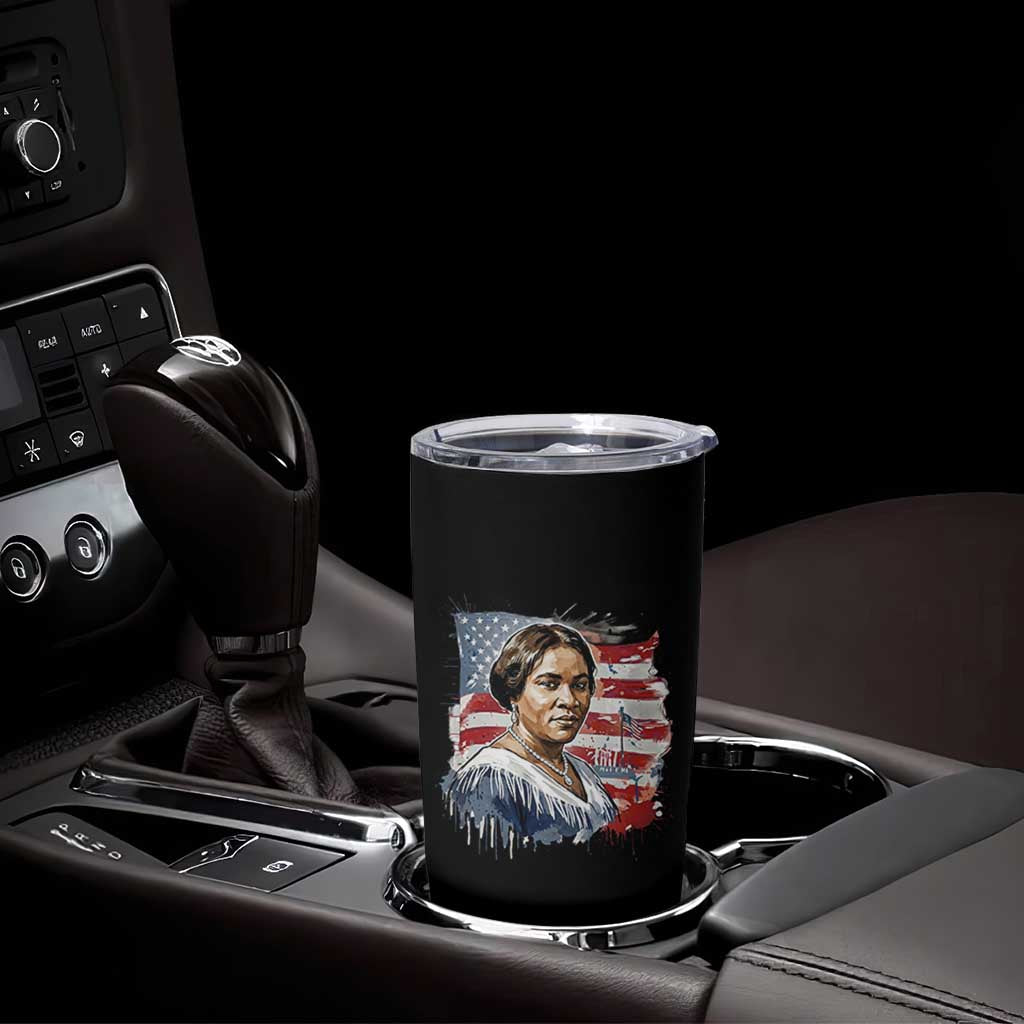Madam CJ Walker Patriotic Tumbler Cup Strong Black Woman Leader - Wonder Print Shop
