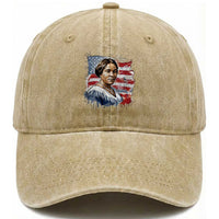 Madam CJ Walker Patriotic Washed Cotton Baseball Cap Strong Black Woman Leader