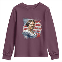 Madam CJ Walker Patriotic Youth Sweatshirt Strong Black Woman Leader - Wonder Print Shop