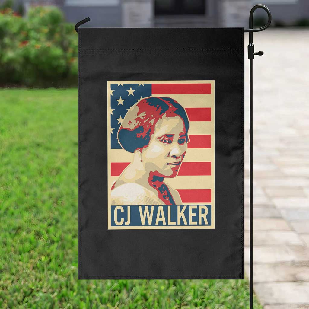 Madam CJ Walker Patriotic Garden Flag Black History Month Gift - Wonder Print Shop