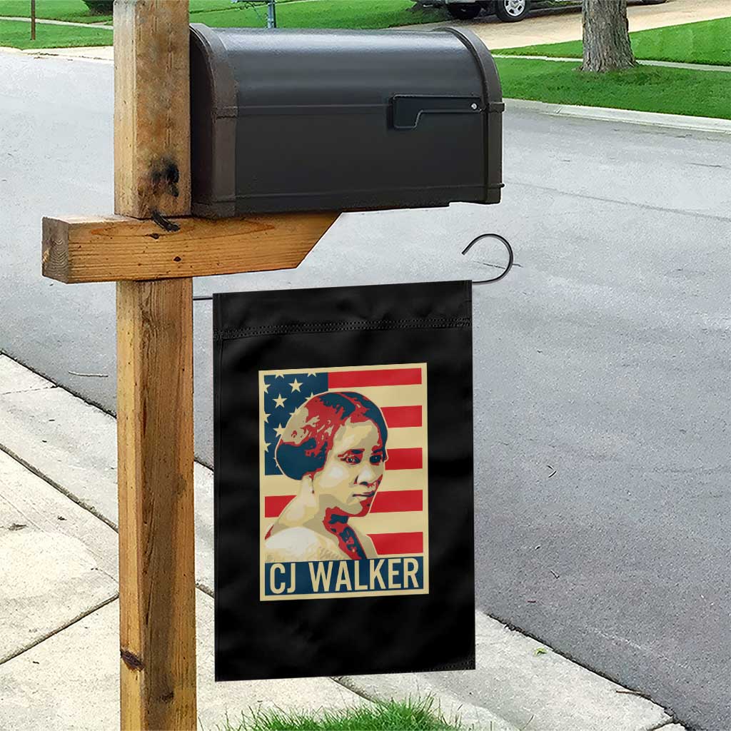 Madam CJ Walker Patriotic Garden Flag Black History Month Gift - Wonder Print Shop