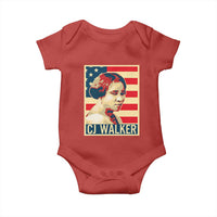 Madam CJ Walker Patriotic Baby Onesie Black History Month Gift - Wonder Print Shop