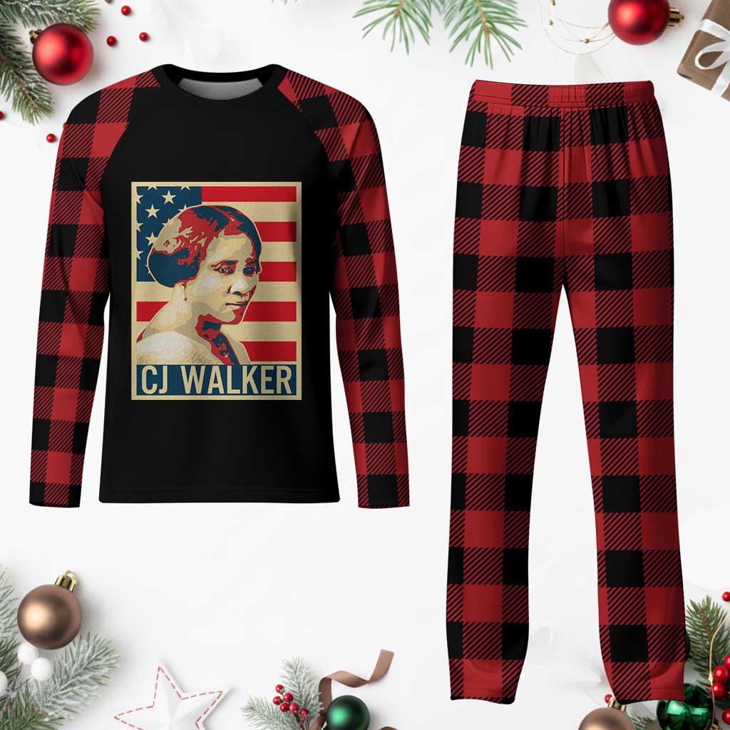 Madam CJ Walker Patriotic Plaid Pajama Set Black History Month Gift - Wonder Print Shop