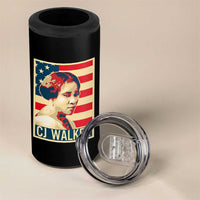 Madam CJ Walker Patriotic 4 in 1 Can Cooler Tumbler Black History Month Gift - Wonder Print Shop