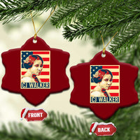 Madam CJ Walker Patriotic Ceramic Ornament Black History Month Gift - Wonder Print Shop