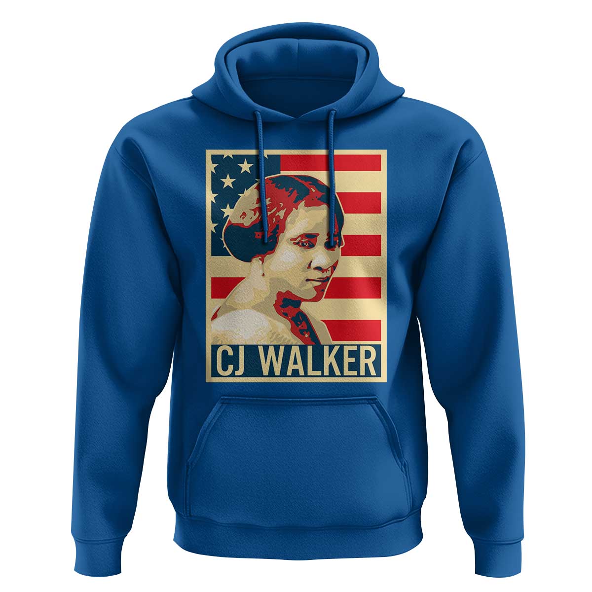 Madam CJ Walker Patriotic Hoodie Black History Month Gift - Wonder Print Shop