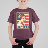 Madam CJ Walker Patriotic T Shirt For Kid Black History Month Gift - Wonder Print Shop