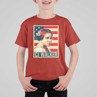 Madam CJ Walker Patriotic T Shirt For Kid Black History Month Gift - Wonder Print Shop