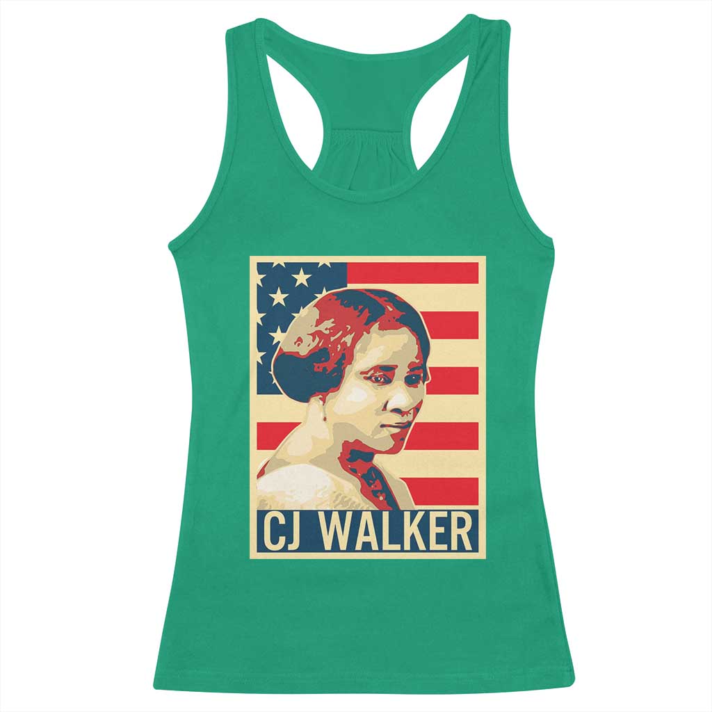 Madam CJ Walker Patriotic Racerback Tank Top Black History Month Gift - Wonder Print Shop