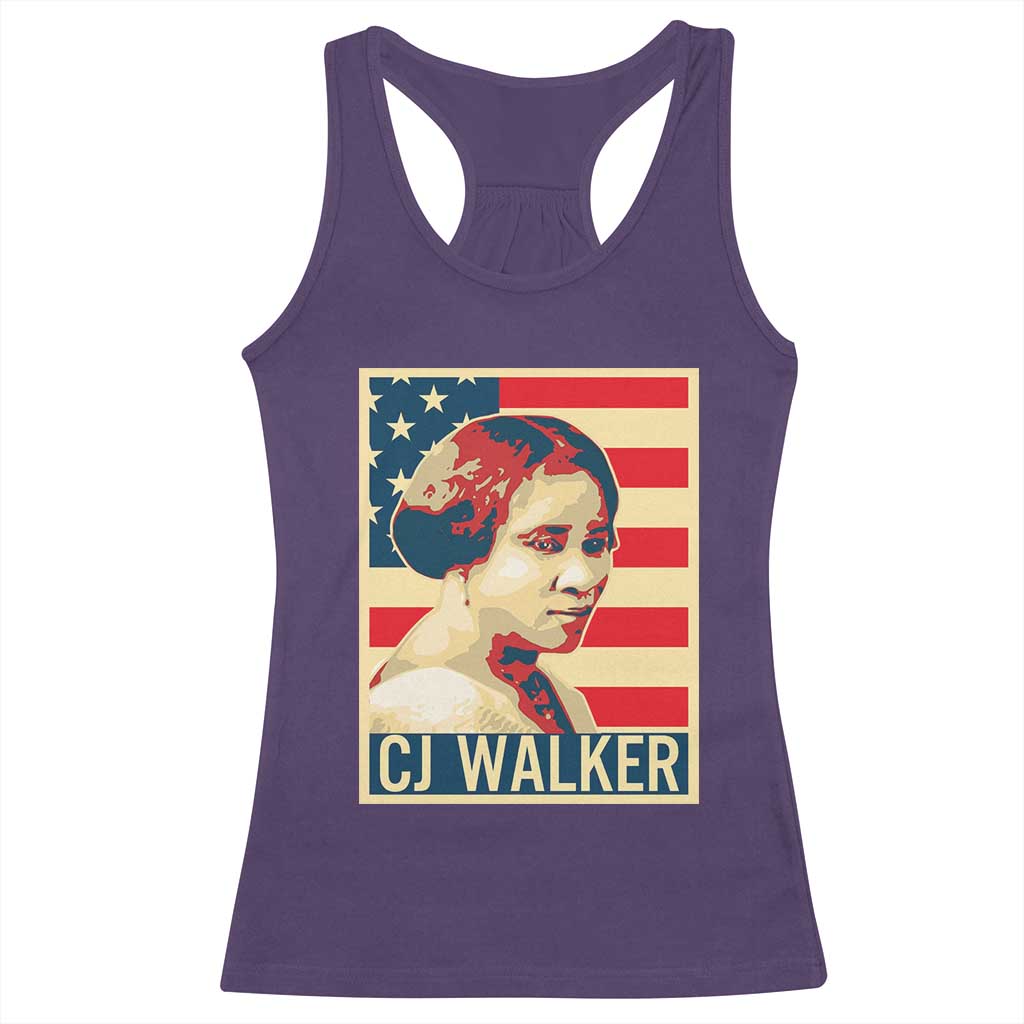 Madam CJ Walker Patriotic Racerback Tank Top Black History Month Gift - Wonder Print Shop