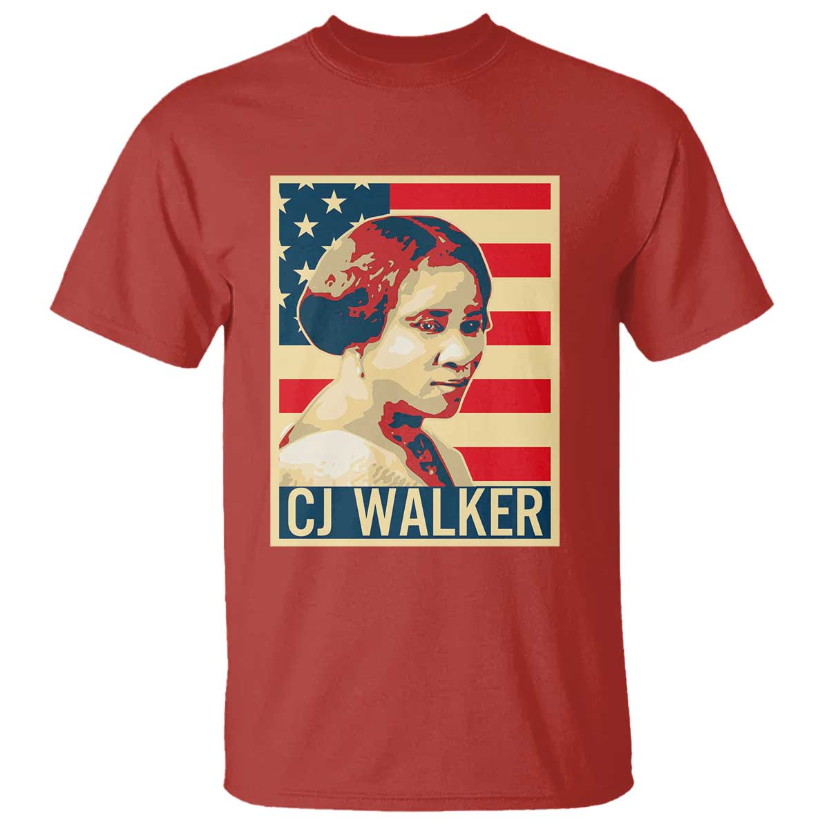 Madam CJ Walker Patriotic T Shirt Black History Month Gift - Wonder Print Shop