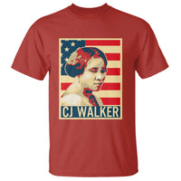 Madam CJ Walker Patriotic T Shirt Black History Month Gift - Wonder Print Shop