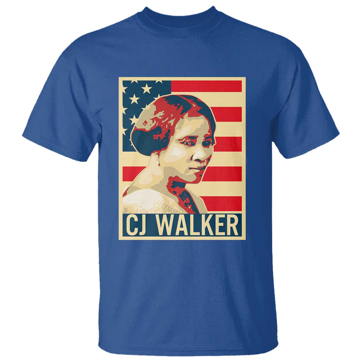 Madam CJ Walker Patriotic T Shirt Black History Month Gift - Wonder Print Shop