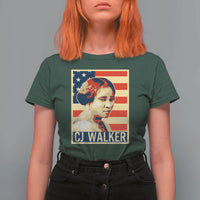 Madam CJ Walker Patriotic T Shirt For Women Black History Month Gift - Wonder Print Shop