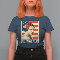 Madam CJ Walker Patriotic T Shirt For Women Black History Month Gift - Wonder Print Shop