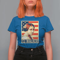 Madam CJ Walker Patriotic T Shirt For Women Black History Month Gift - Wonder Print Shop