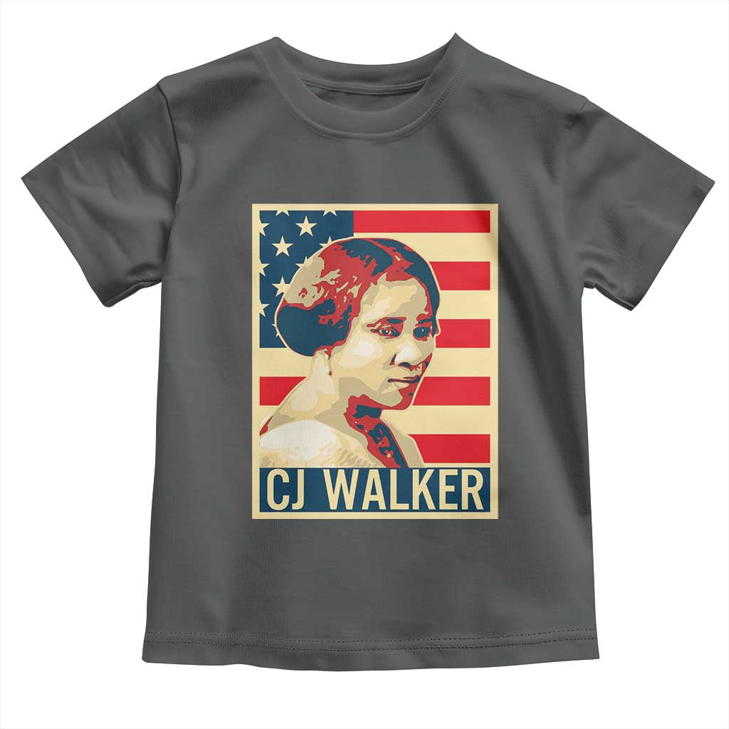 Madam CJ Walker Patriotic Toddler T Shirt Black History Month Gift - Wonder Print Shop