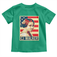 Madam CJ Walker Patriotic Toddler T Shirt Black History Month Gift - Wonder Print Shop