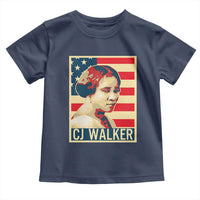 Madam CJ Walker Patriotic Toddler T Shirt Black History Month Gift - Wonder Print Shop