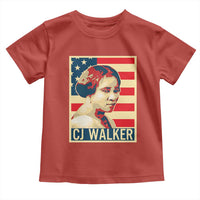 Madam CJ Walker Patriotic Toddler T Shirt Black History Month Gift - Wonder Print Shop