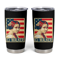 Madam CJ Walker Patriotic Tumbler Cup Black History Month Gift - Wonder Print Shop