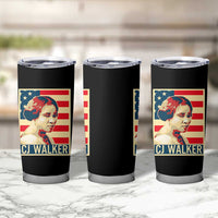 Madam CJ Walker Patriotic Tumbler Cup Black History Month Gift - Wonder Print Shop