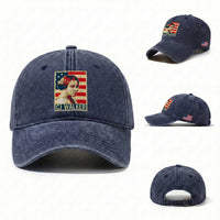 Madam CJ Walker Patriotic Washed Cotton Baseball Cap Black History Month Gift