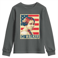 Madam CJ Walker Patriotic Youth Sweatshirt Black History Month Gift - Wonder Print Shop
