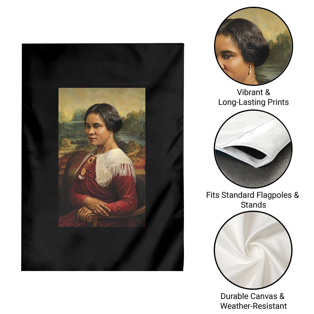 Madam CJ Walker Mona Lisa Garden Flag Black History Month Gift - Wonder Print Shop