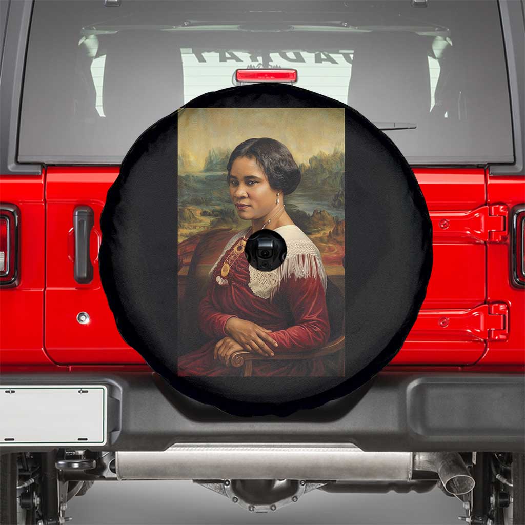 Madam CJ Walker Mona Lisa Spare Tire Cover Black History Month Gift - Wonder Print Shop