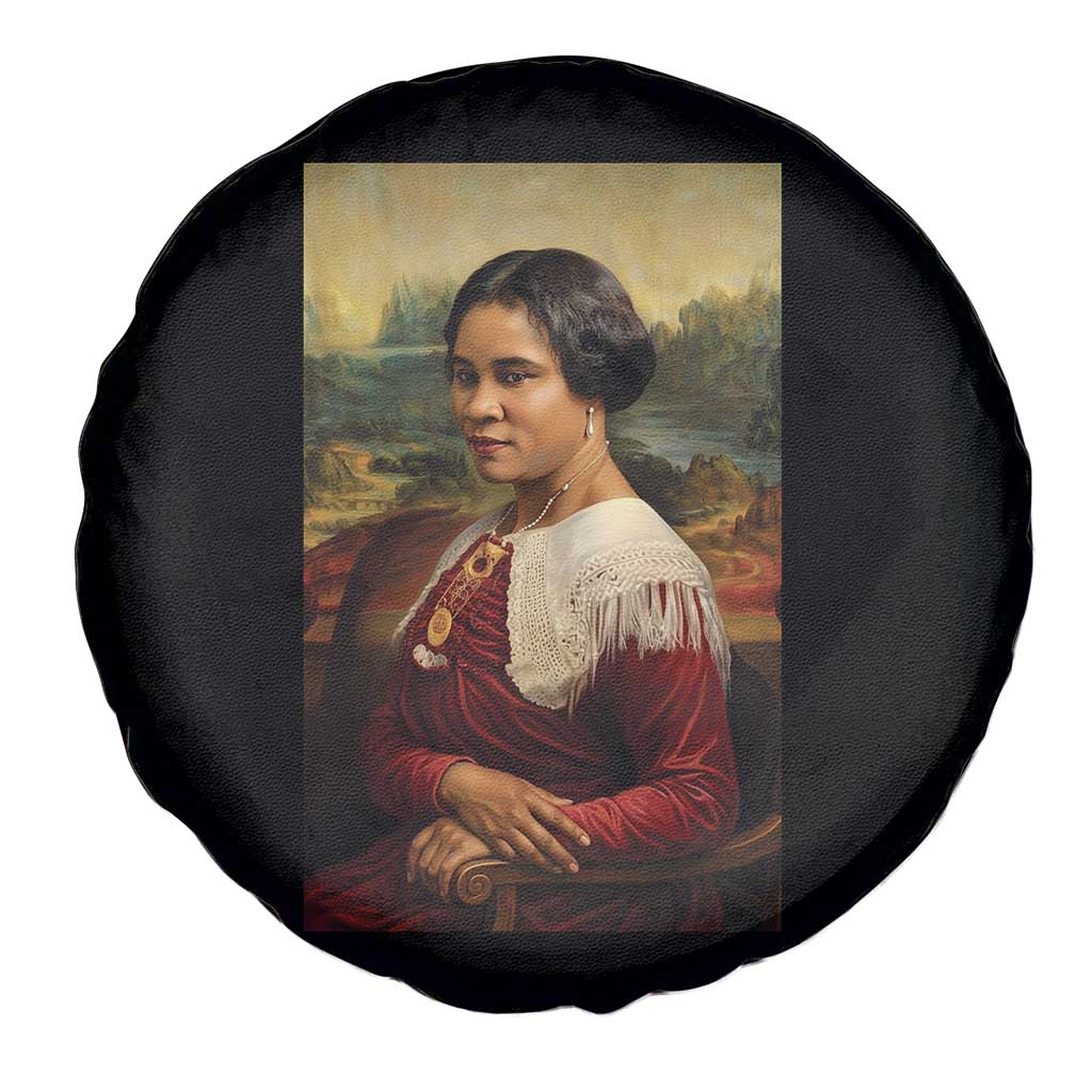 Madam CJ Walker Mona Lisa Spare Tire Cover Black History Month Gift - Wonder Print Shop