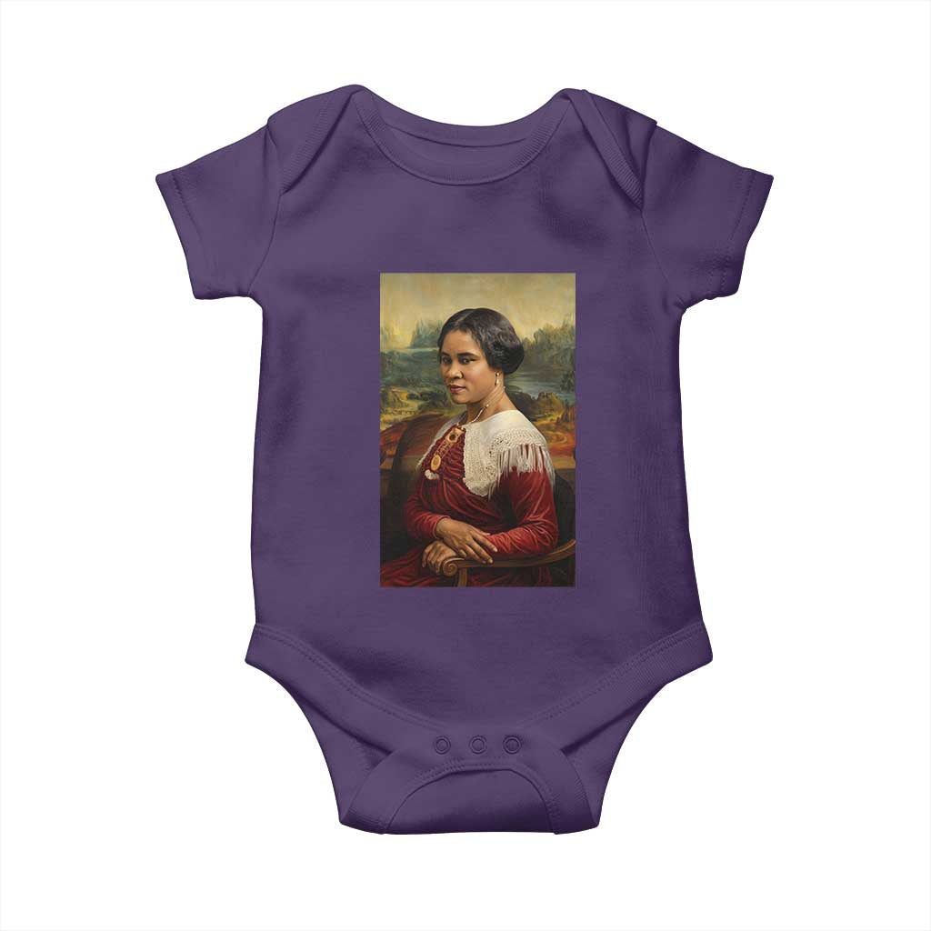 Madam CJ Walker Mona Lisa Baby Onesie Black History Month Gift - Wonder Print Shop