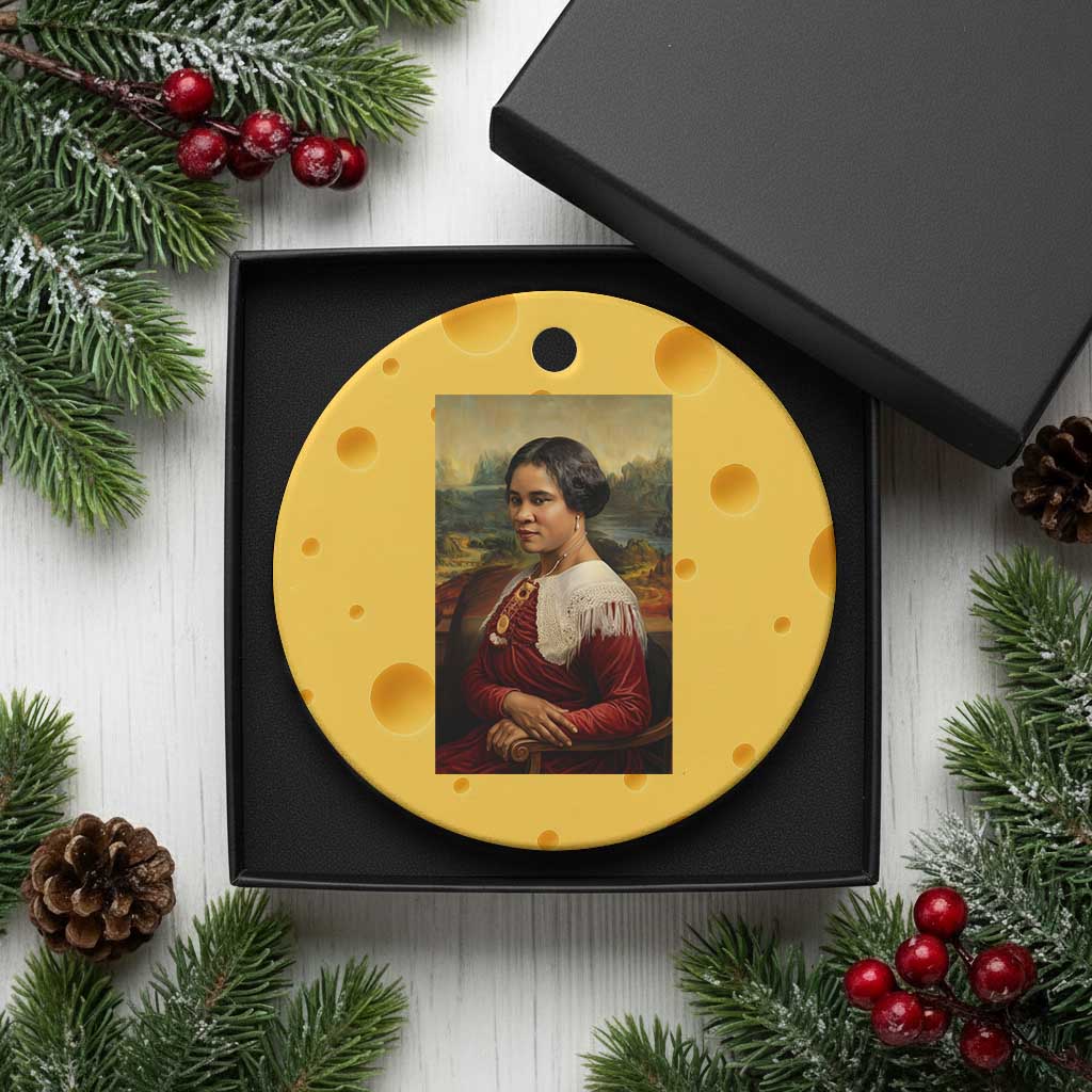 Madam CJ Walker Mona Lisa Ceramic Ornament Black History Month Gift - Wonder Print Shop