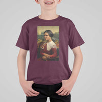 Madam CJ Walker Mona Lisa T Shirt For Kid Black History Month Gift - Wonder Print Shop