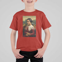 Madam CJ Walker Mona Lisa T Shirt For Kid Black History Month Gift - Wonder Print Shop