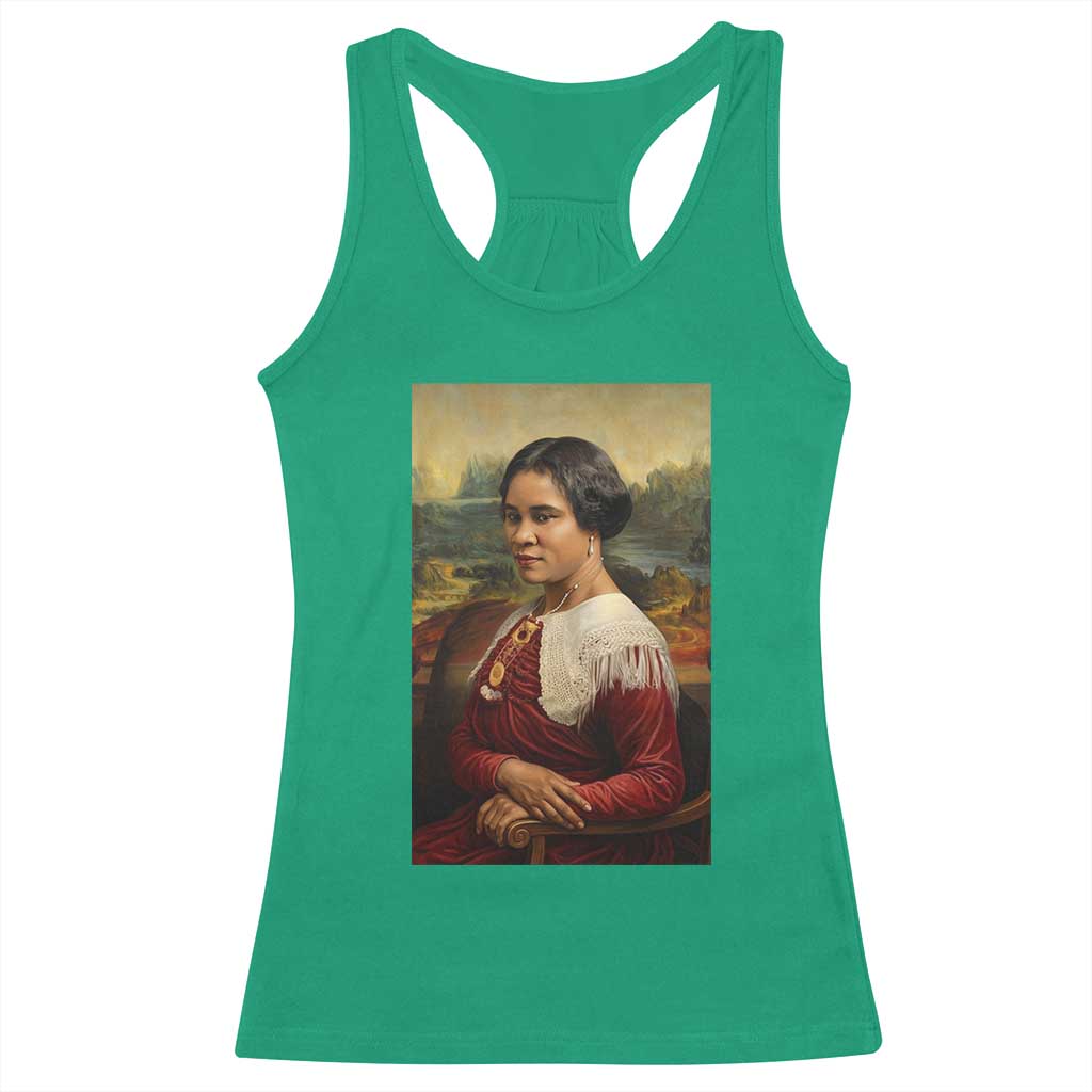 Madam CJ Walker Mona Lisa Racerback Tank Top Black History Month Gift - Wonder Print Shop