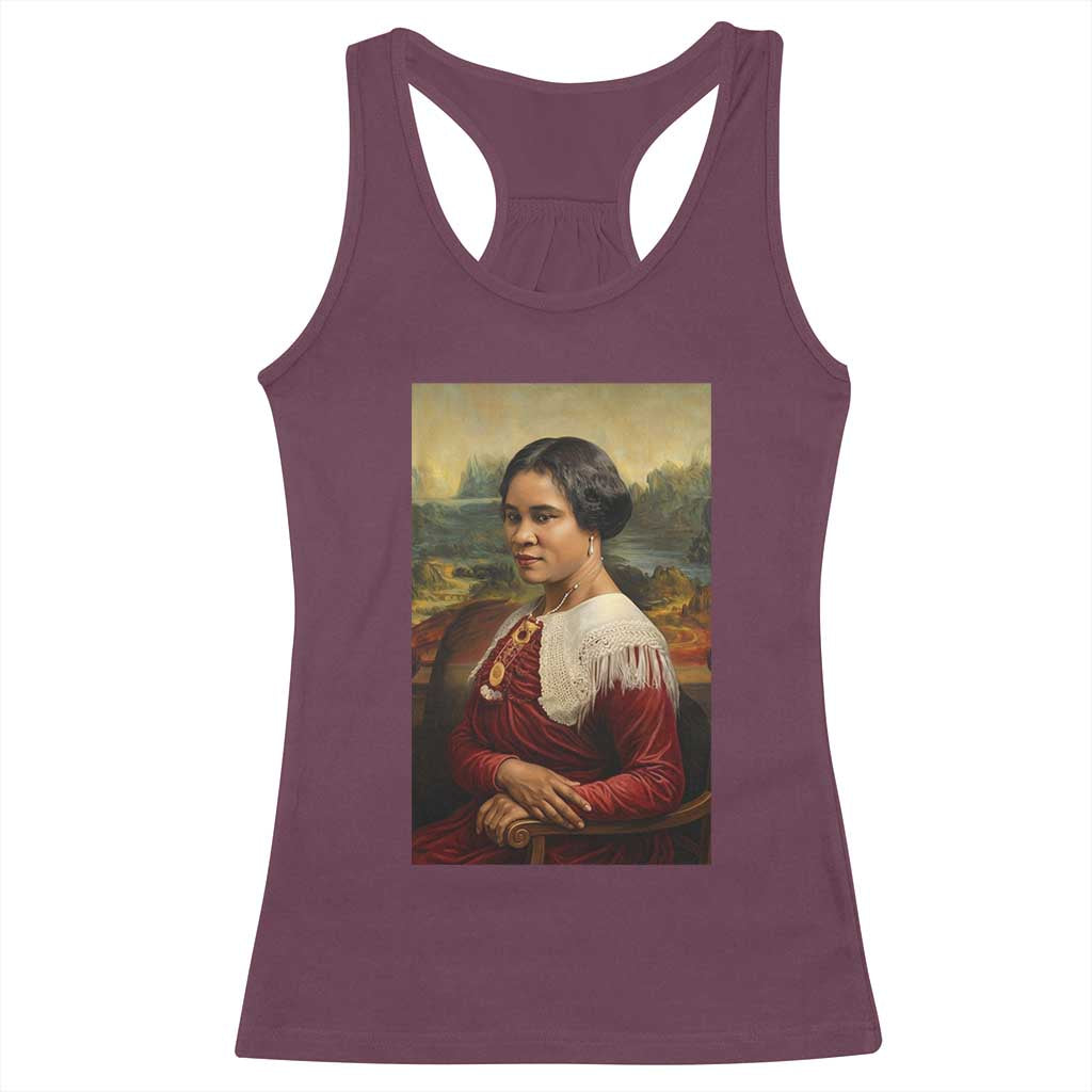 Madam CJ Walker Mona Lisa Racerback Tank Top Black History Month Gift - Wonder Print Shop