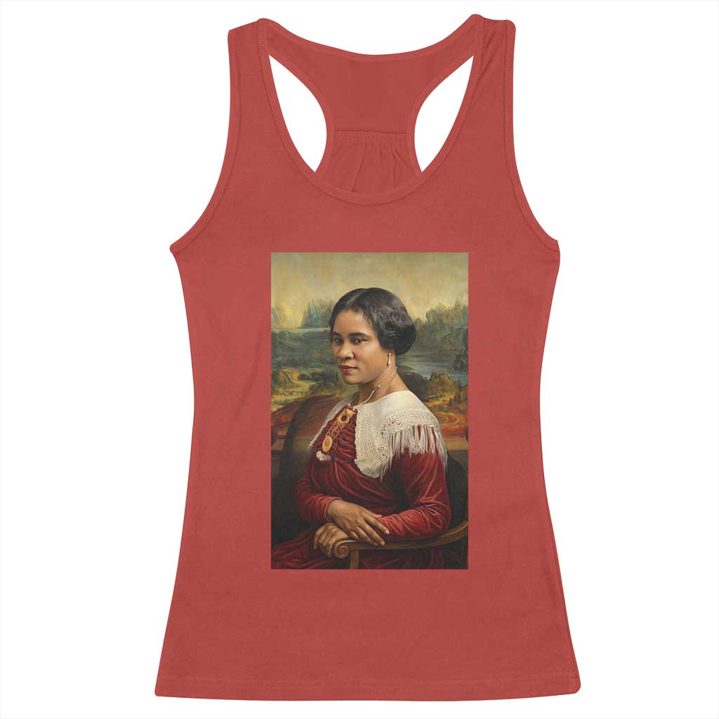 Madam CJ Walker Mona Lisa Racerback Tank Top Black History Month Gift - Wonder Print Shop