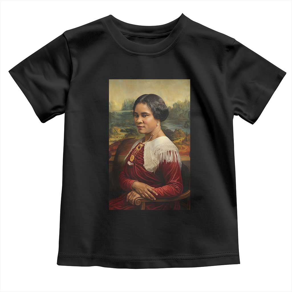 Madam CJ Walker Mona Lisa Toddler T Shirt Black History Month Gift - Wonder Print Shop