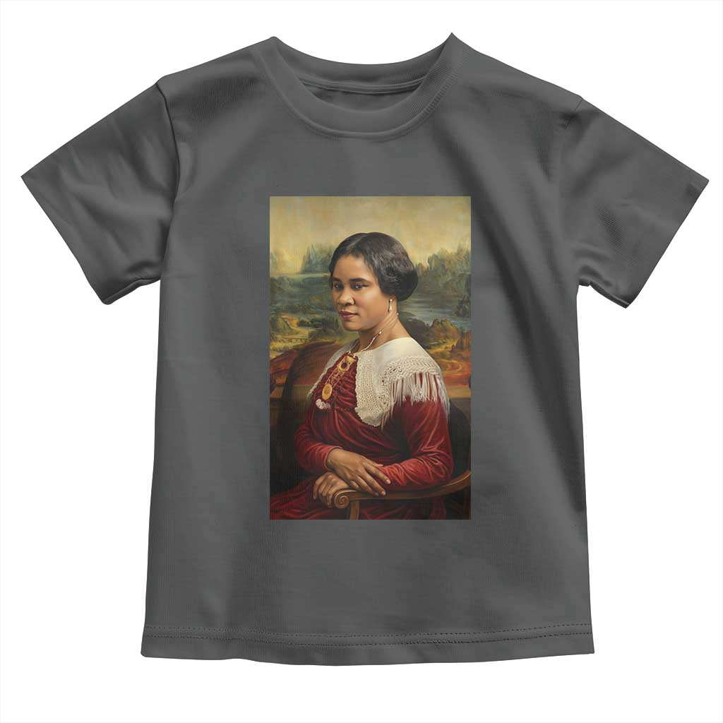 Madam CJ Walker Mona Lisa Toddler T Shirt Black History Month Gift - Wonder Print Shop