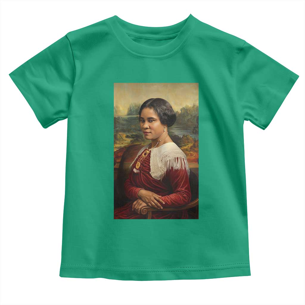 Madam CJ Walker Mona Lisa Toddler T Shirt Black History Month Gift - Wonder Print Shop